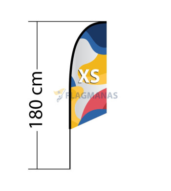 Reklaminė vėliava Angled XS
