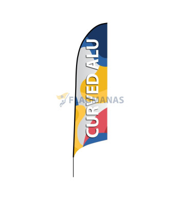 Curved ALU reklaminė vėliava