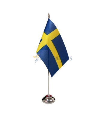 Švedijos stalinė vėliavėlė, 12 x 20 cm