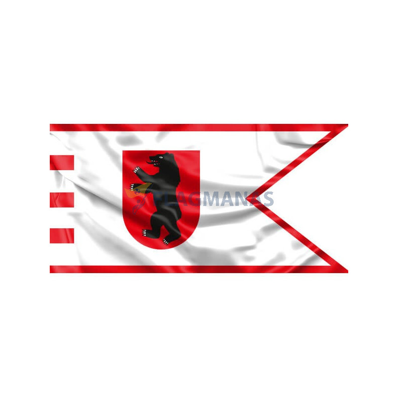 Žemaitijos vėliava "Su meška skyde ir raudonu apvadu"