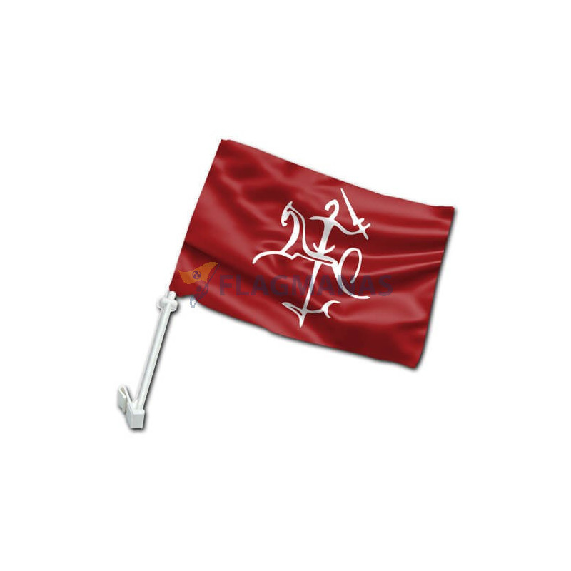 Senojo Vyčio V automobilinė vėliavėlė su koteliu