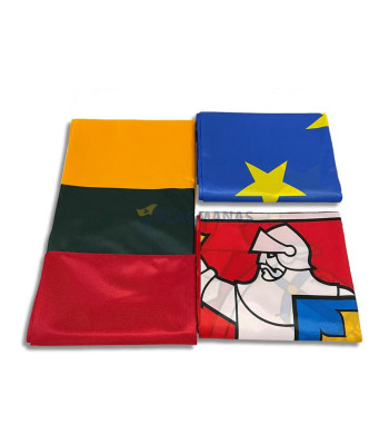 Valstybinės, Istorinės ir Europos Sąjungos vėliavų komplektas