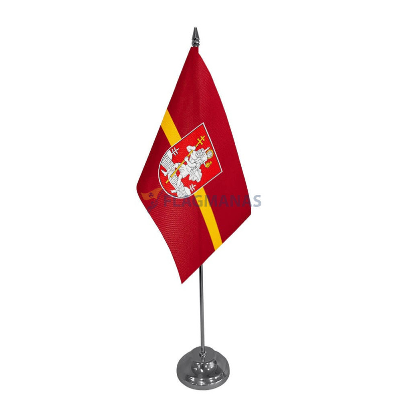 Vilniaus miesto stalinė vėliavėlė, 12 x 20 cm