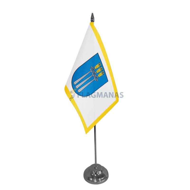 Druskininkų miesto stalinė vėliavėlė, 12 x 20 cm