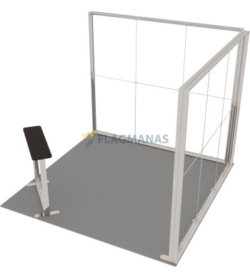 Parodų sistema GO Corner, 9m² (3x3)