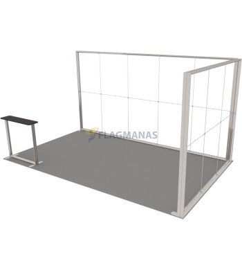 Parodų sistema GO Corner, 15m² (5x3)