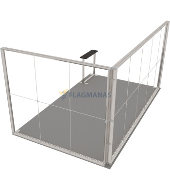 Parodų sistema GO Corner, 15m² (5x3)