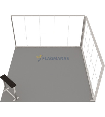 Parodų sistema GO Corner, 25m² (5x5)