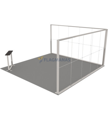 Parodų sistema GO Corner, 25m² (5x5)