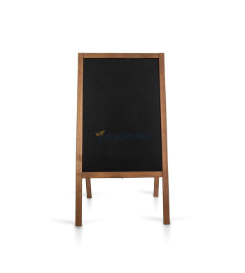 Pastatomas kreidinis stovas reklamai, dvipusis, 65x118 cm (tinka visoms oro sąlygoms)