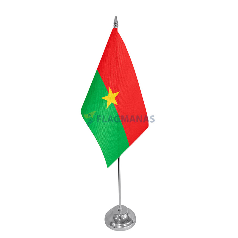 Burkina Faso stalinė vėliavėlė, 12 x 20 cm