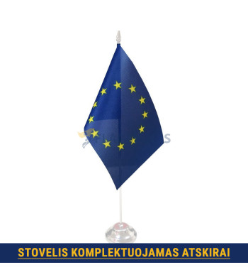 Europos Sąjungos stalinė vėliavėlė, 12 x 20 cm