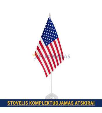 Jungtinių Amerikos Valstijų stalinė vėliavėlė, 12 x 20 cm