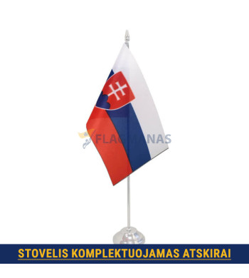Slovakijos stalinė vėliavėlė, 12 x 20 cm