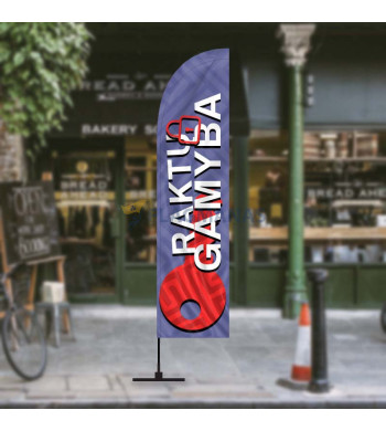 Reklaminė vėliava su dizainu „Raktų Gamyba“