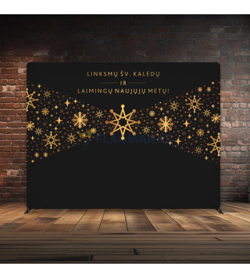 Tekstilinė sienelė su dizainu „Linksmų Šv. Kalėdų ir...
