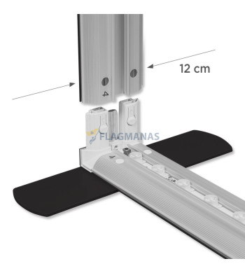 Mobili šviesdėžė Flagman Pro Black, 200 x 250 cm