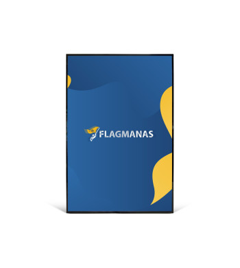 Šviečiantis rėmelis Flagman Light, 60 x 90 cm, juodas