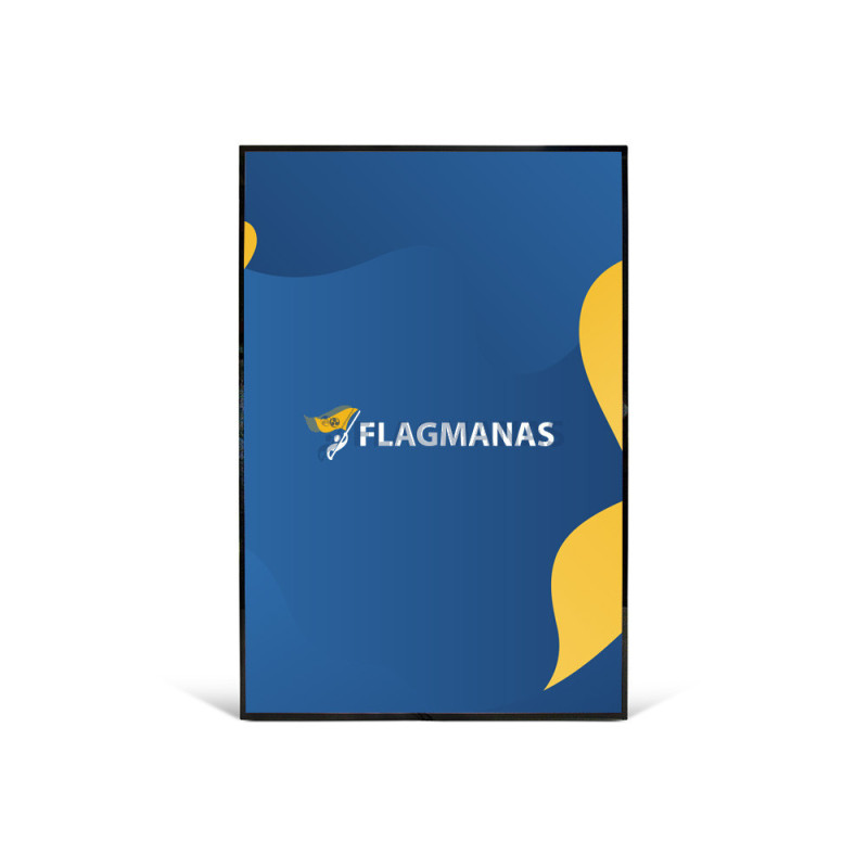 Šviečiantis rėmelis Flagman Light, 60 x 90 cm, juodas