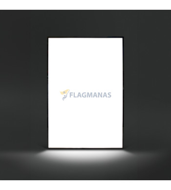 Šviečiantis rėmelis Flagman Light, 60 x 120 cm, juodas